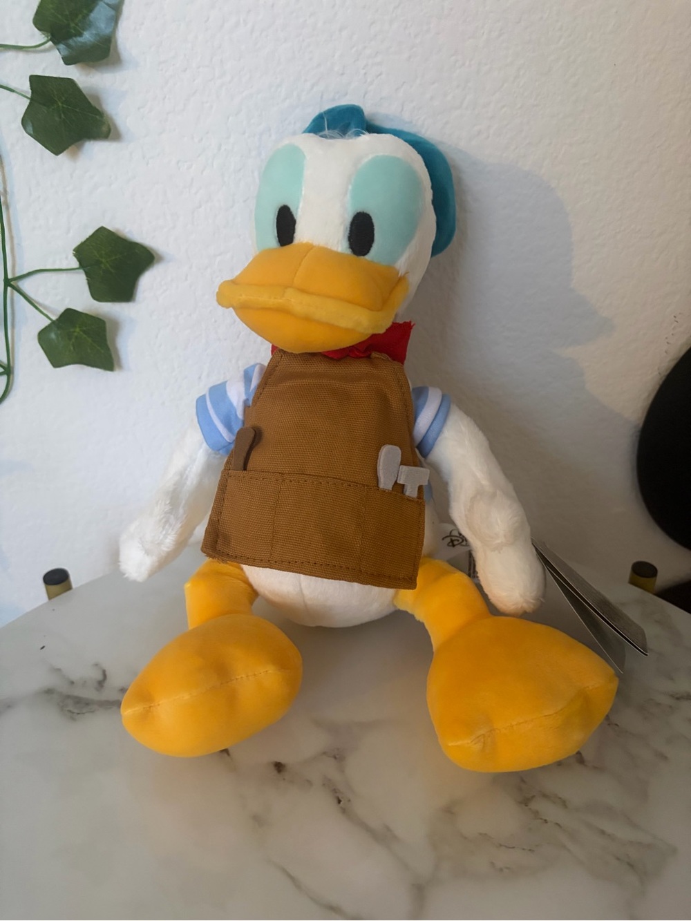 Disney Donald Duck Plush in White, Yellow, Blue, Brown